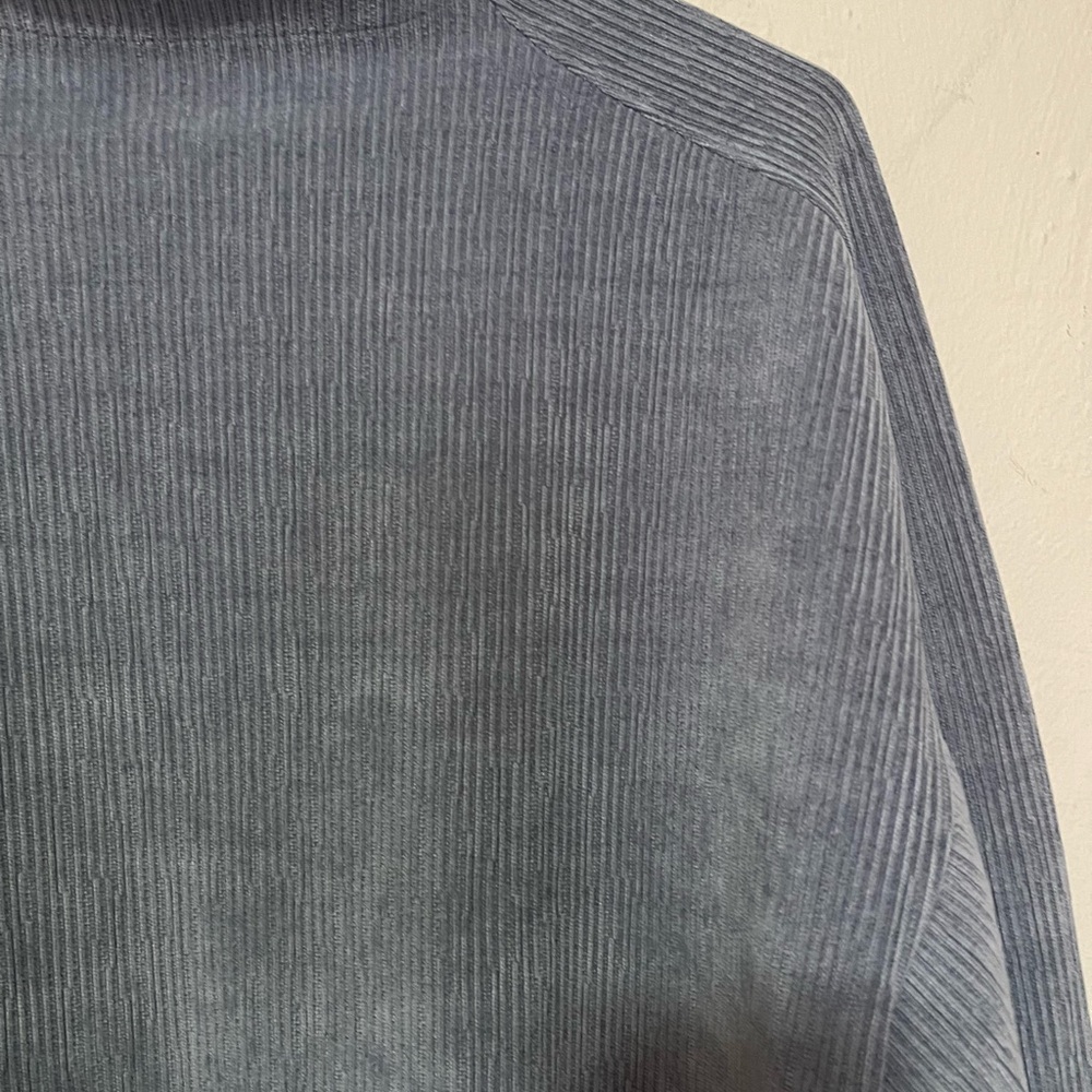 Madewell Blue Ribbed Sweater - Picture 3 of 7